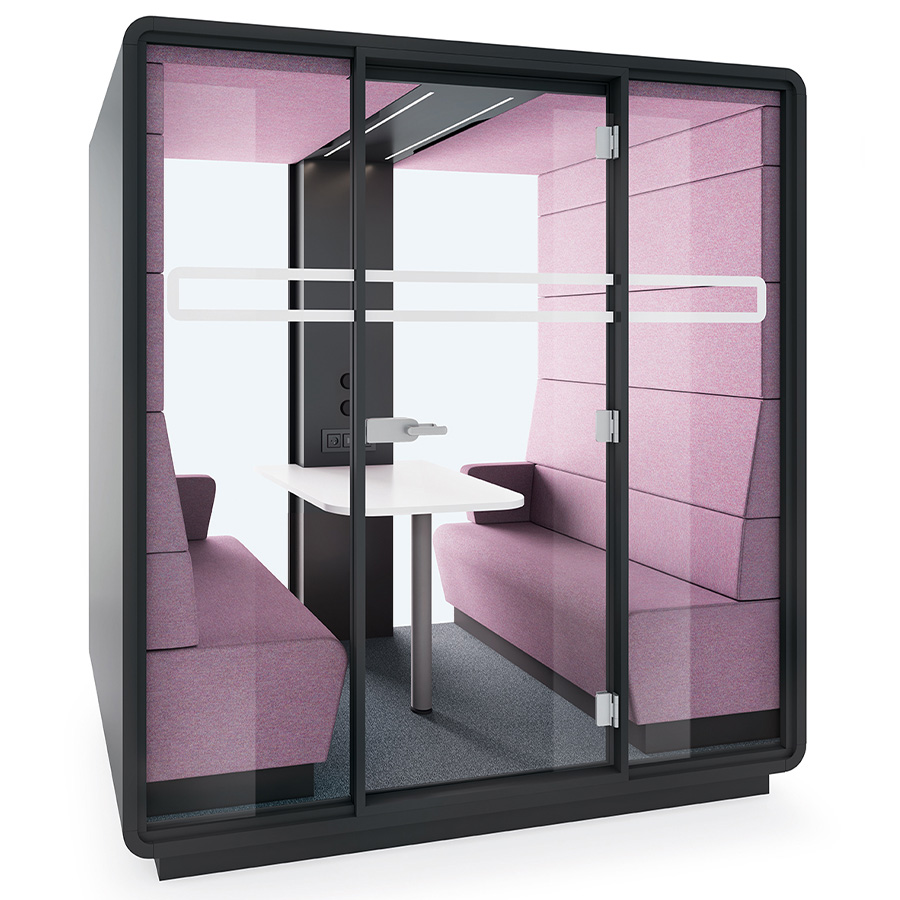 Hushoffice Hushmeet Akustikbox konfigurierbar in Wool Orchid