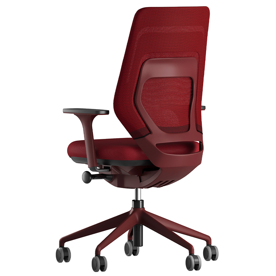 fm Asiento Bürodrehstuhl in Rot konfigurierbar Komfort