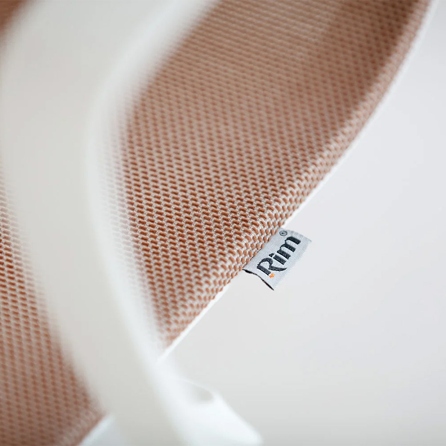 Rim Zero G Gestell weiß, mit Armlehnen, Stoff 442