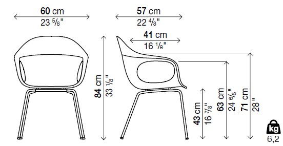Kristalia-Elephantino-Abmessungen