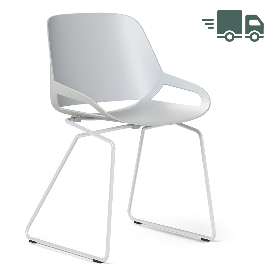 Aeris Numo Kufengestell weiß - Sitzschale weiß - ohne Sitzkissen