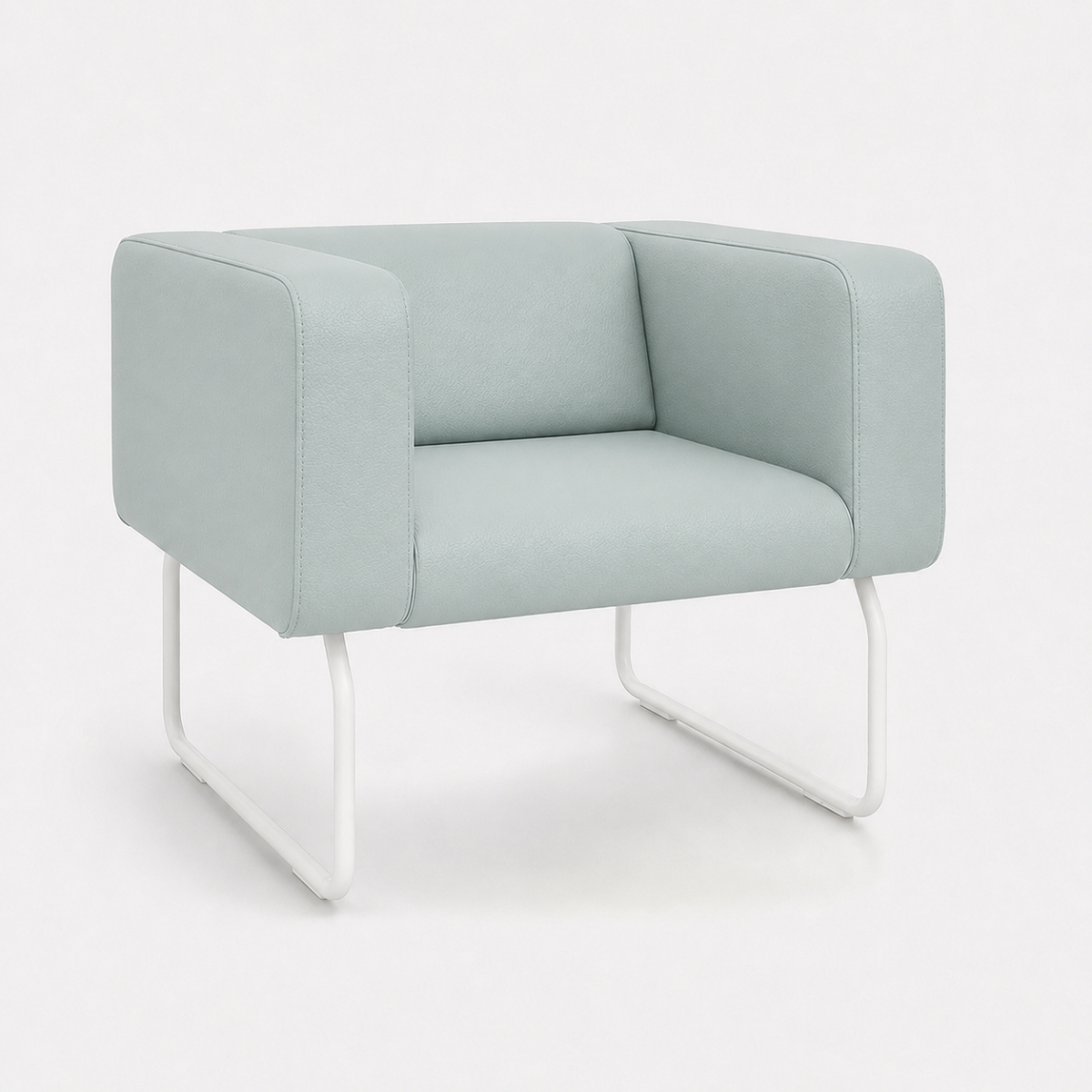 Bejot Sessel Legvan Kunstleder blau