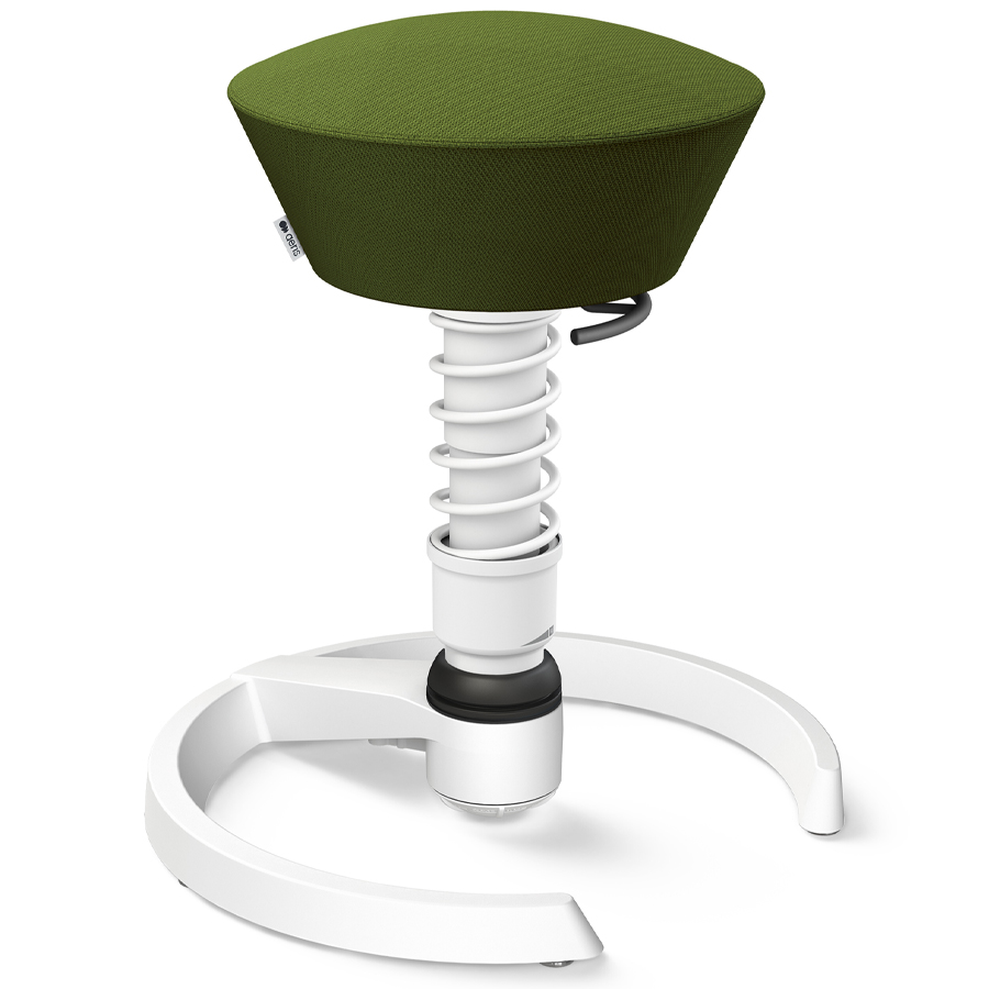 Aeris Swopper Select Wolle grün - Gleiter - Gestell weiß - Standardfeder