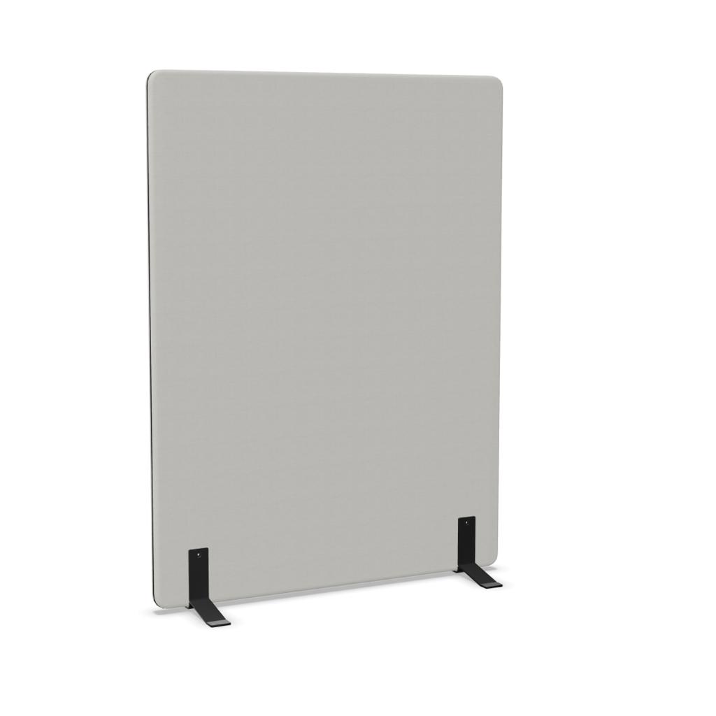 Bejot Selva Akustikstellwand | Bezug Sawana hellgrau | Füße schwarz