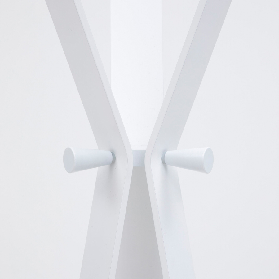 Cascando Bend Garderobe weiß Nahaufnahme