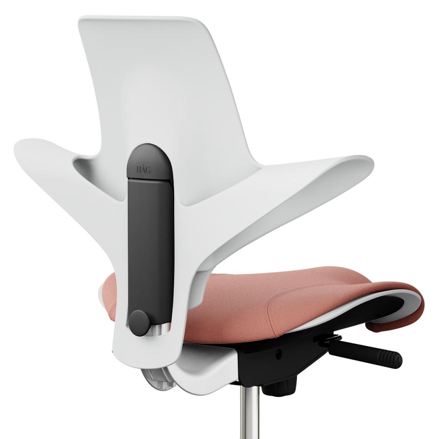 HAG CAPISCO PULS 8020 White Edition mit Stoff Select rosa - Nahaufnahme