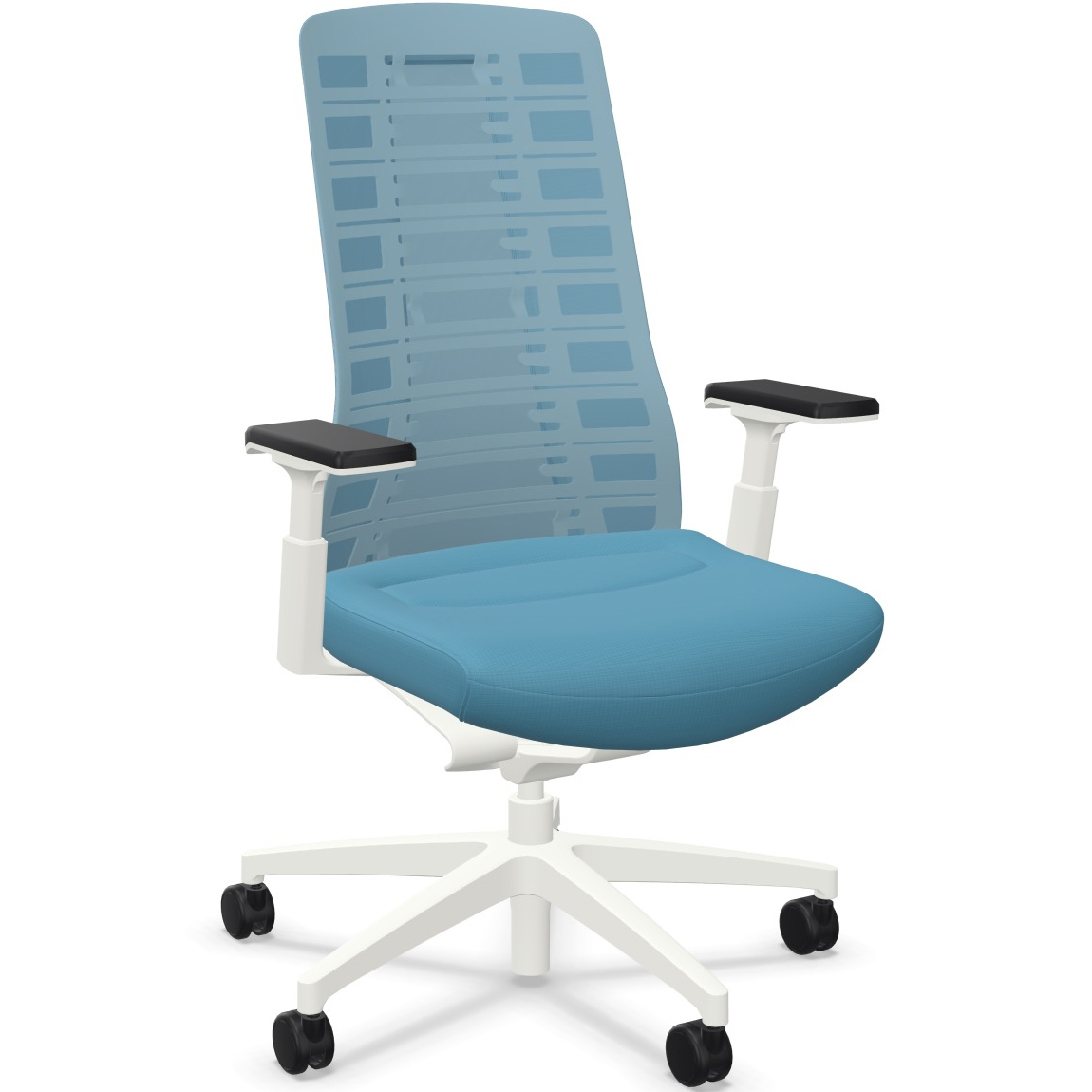 3-D Armlehnen Bezug pastelblau