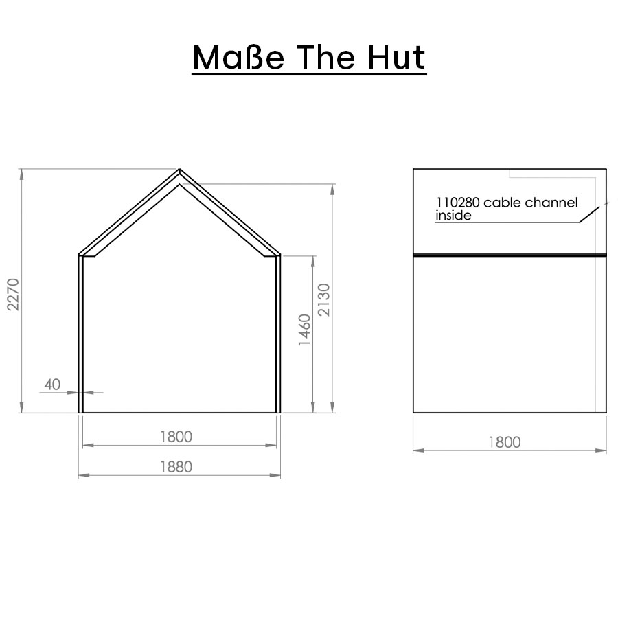 Götessons The Hut - Maße