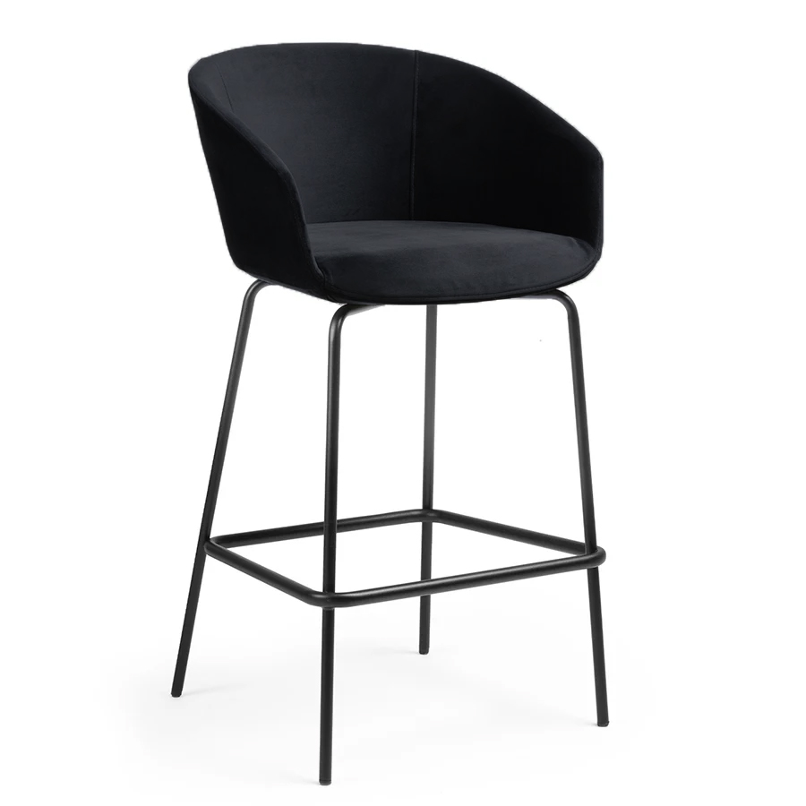 Bejot Oxco small OX S H Barhocker gepolstert - Stoff Charles CH001