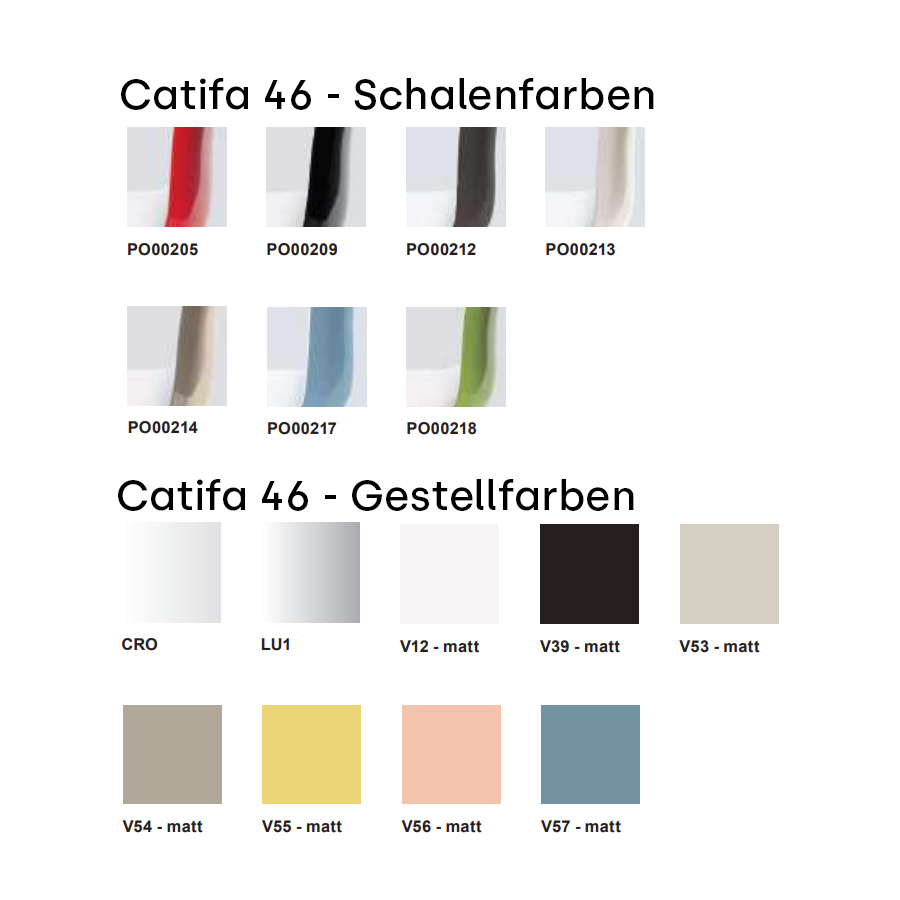 Arper Catifa 46 zweifarbig Farbauswahl