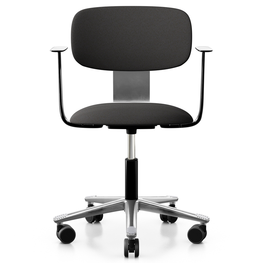 HAG Tion 2160 Bürostuhl schwarz - Sitz u. Rücken gepolstert Stoff Capture 5701 - Front