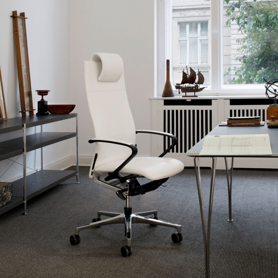 Klöber Ciello cie99 in Leder Premium Plus weiß