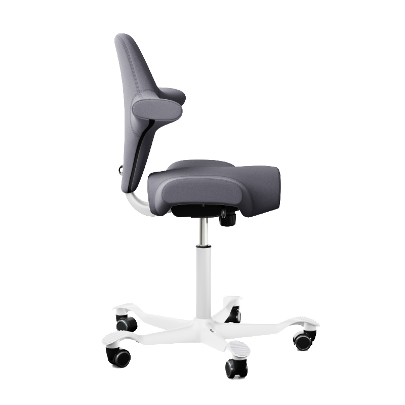 HAG Capisco 8106 Stoff Xtreme grau 081 Gestell weiß