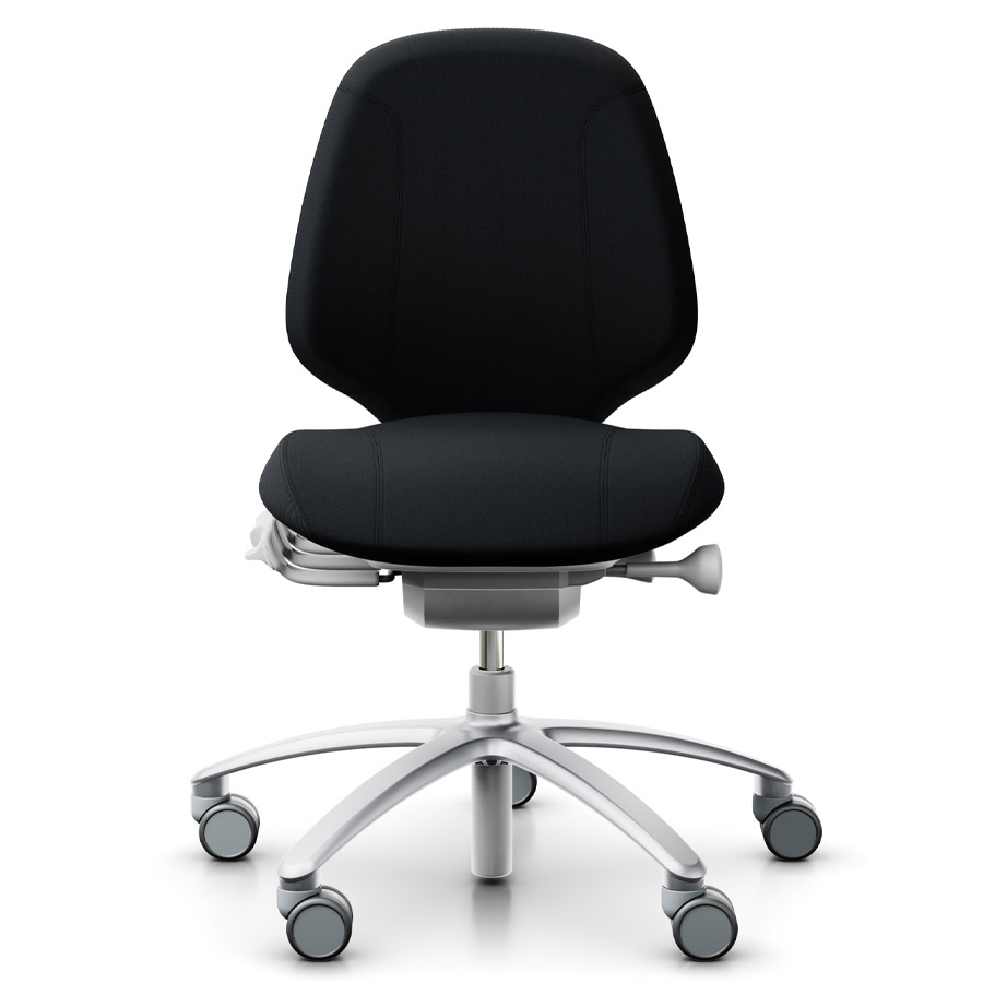 RH Mereo 200 silver grey mit halbhoher Rückenlehne - Select schwarz - Frontansicht