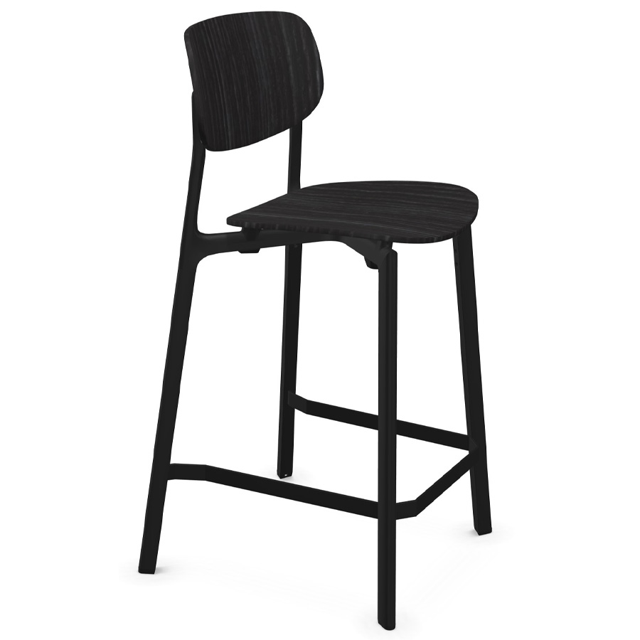 Kristalia COLANDER Barhocker schwarze Eiche