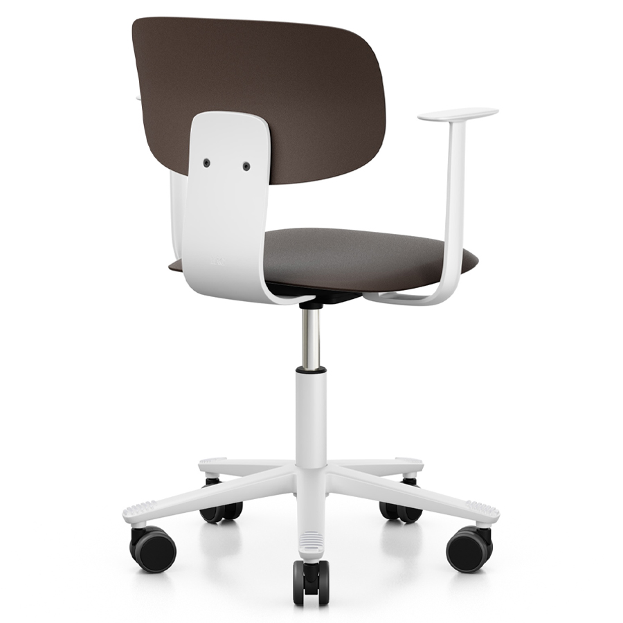 HAG Tion 2100 Bürostuhl mit Armlehnen Schneepflug-Edition | Sitz u. Rückenschale Kunststoff