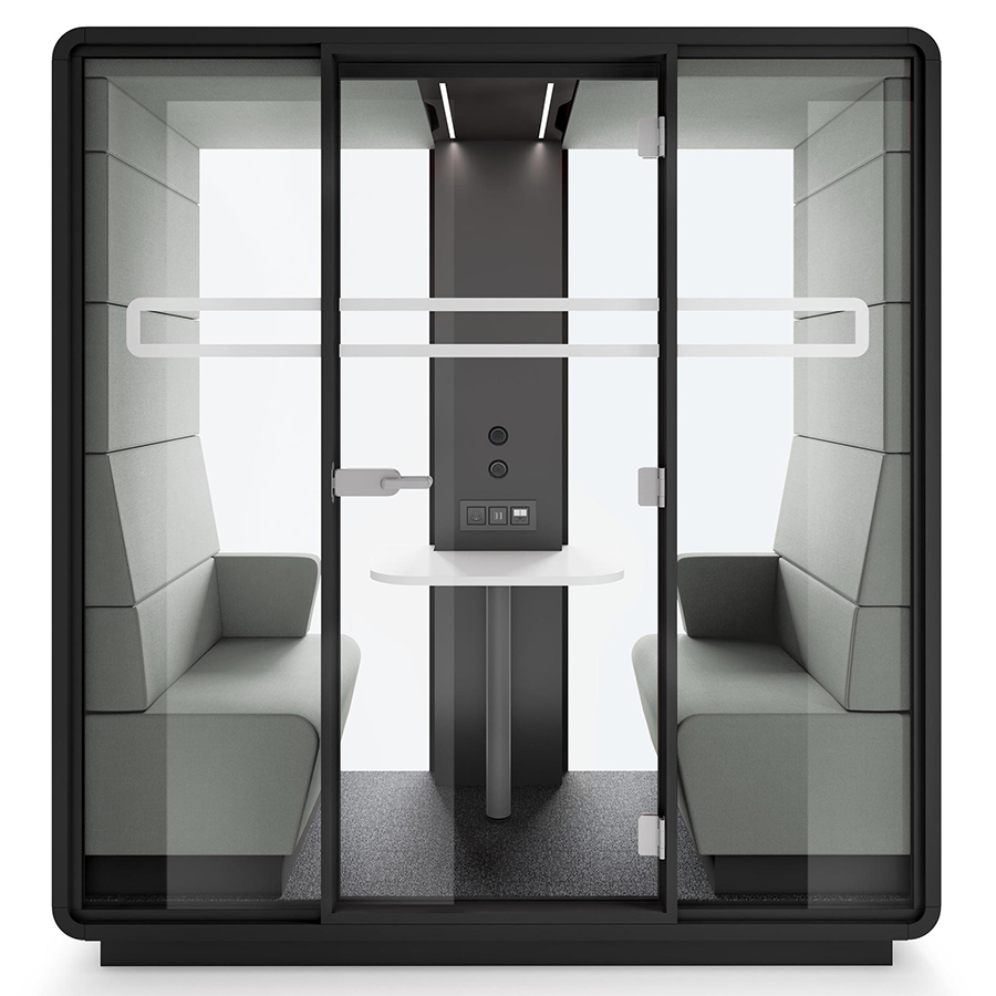 Hushoffice Hushmeet.S Akustikbox konfigurierbar in Wool Pelican