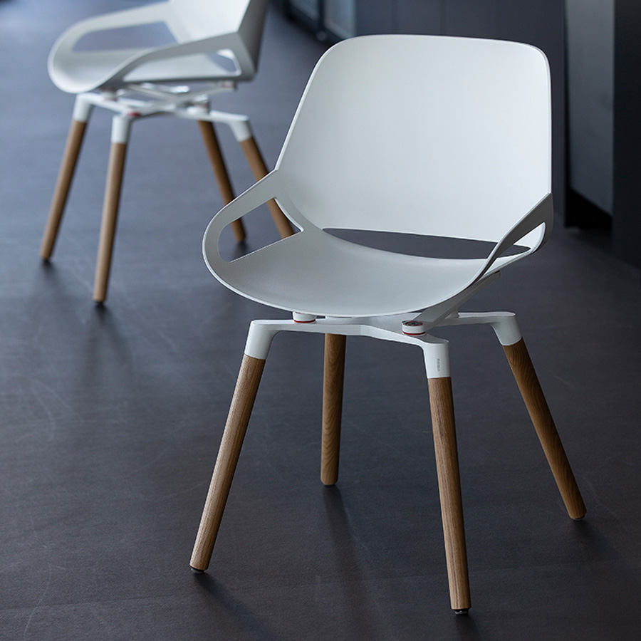 Aeris Numo weiiß - Holzgestell - Beispielbild