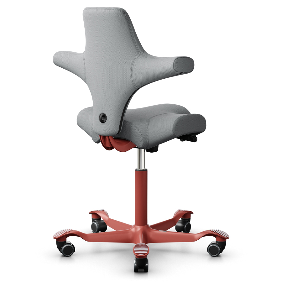 HAG Capisco 8106 | Stoff Nexus 007 hellgrau | Gestell Blush Rose