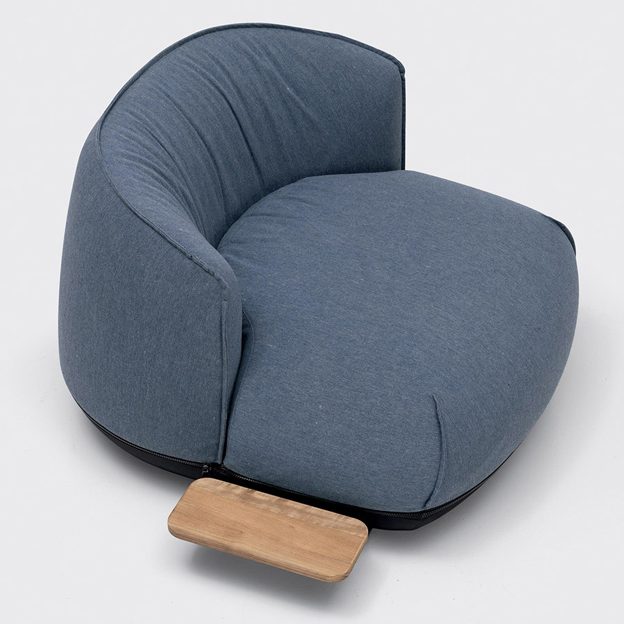 Kristalia Brioni Armchair klein - Bezug Heritage denim