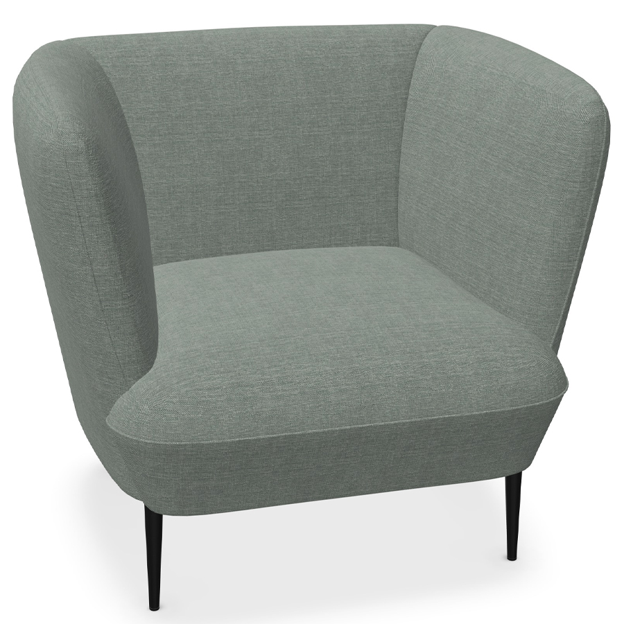 W. Schillig Einzelsessel Ella mit Metallfüßen - grau