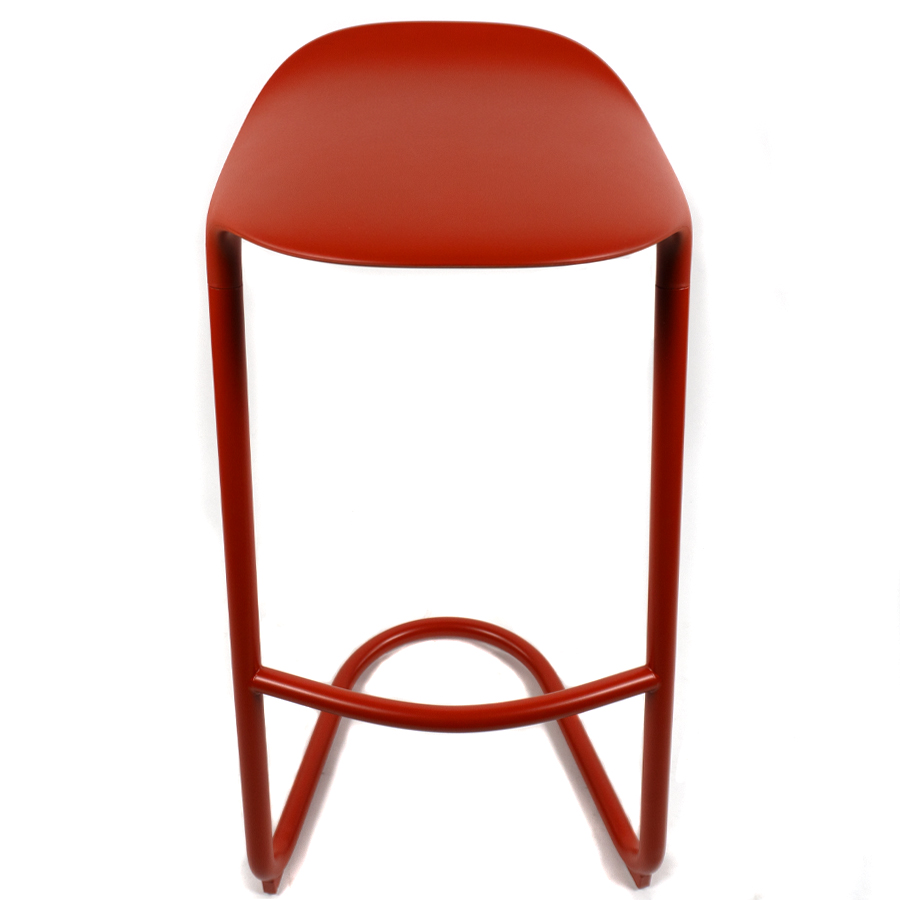 lapalma CROSS Barhocker S452 fixe Höhe 80 cm - mattone - Draufsicht