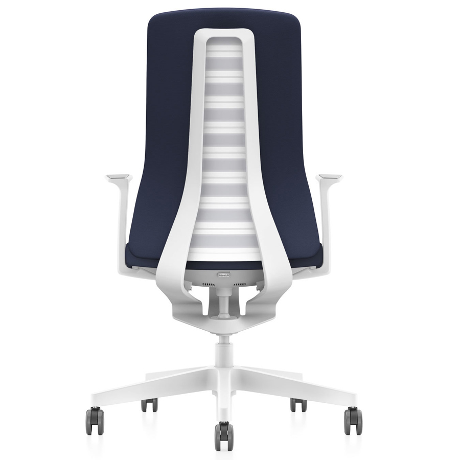Interstuhl PUREis3 PU113 weiß blau von hinten