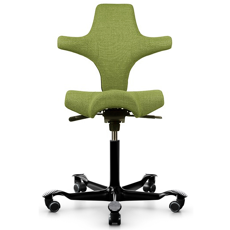 HAG Capisco 8106 Bürostuhl - Farbe Remix 912 grün - Gestell schwarz