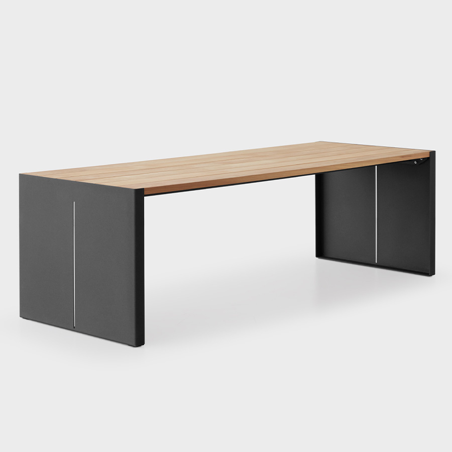 lapalma Panco Outdoor Tisch mit Gestell anthrazit