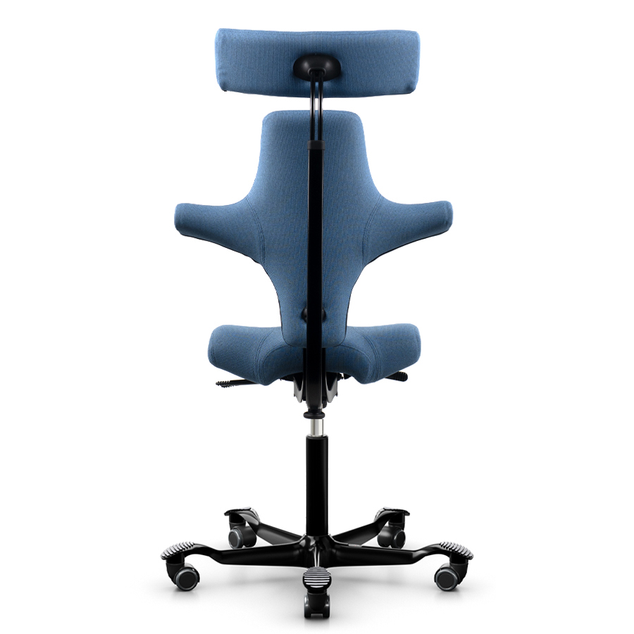 HAG CAPISCO 8107 | Stoff Cura blau | Gestell Schwarz | Nackenstütze