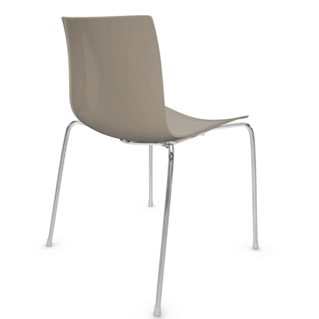 arper catifa 46 0251 einfarbig rauchgrau