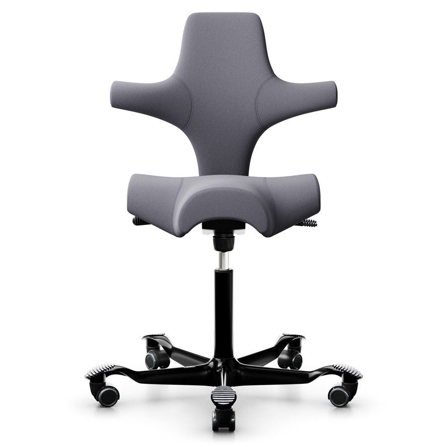 HAG Capisco 8106 Stoff Xtreme grau 081 Gestell schwarz