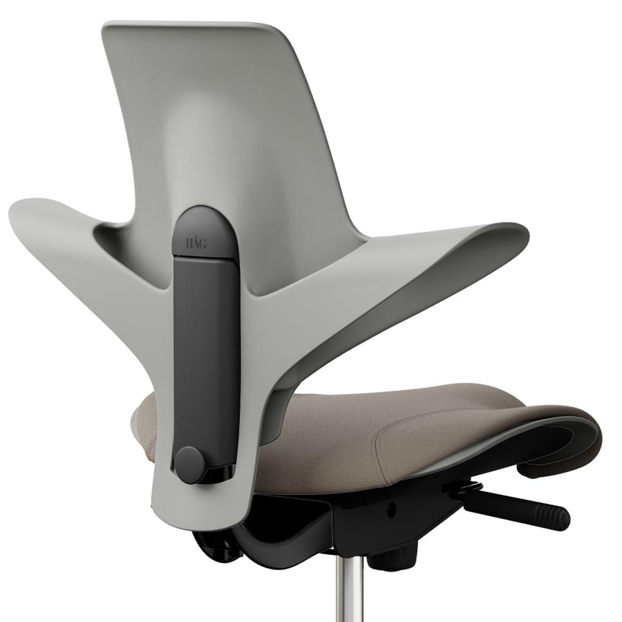 HAG CAPISCO PULS 8020 lehm mit Stoff Select lehm - Gestell schwarz - Nahaufnahme