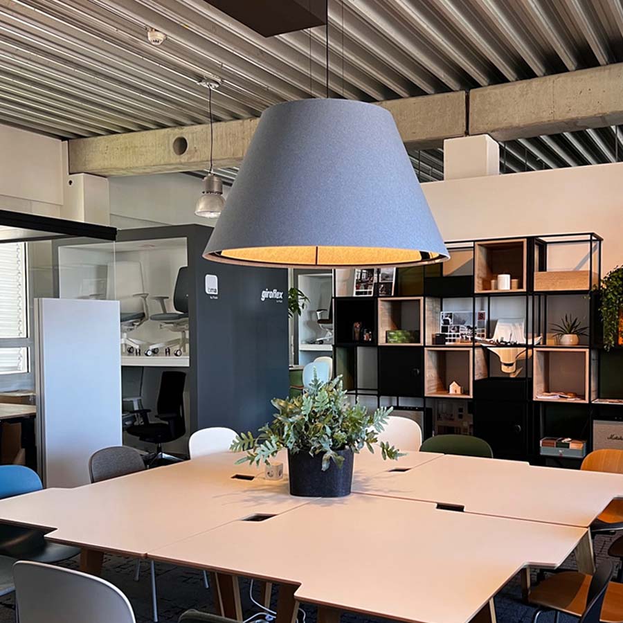 BuzziSpace BuzziShape - Größe L - Außen BuzziFelt Offwhite 63, Innen BuzziFabric Electric 16