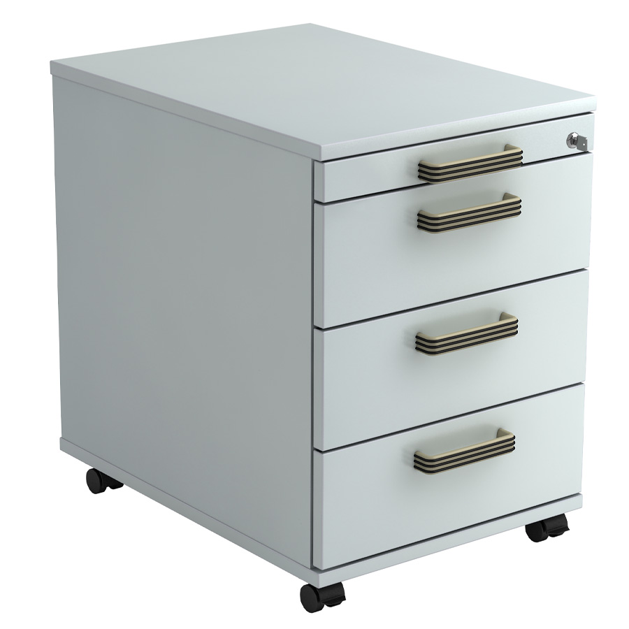 RWH Rollcontainer ROCK grau - Streifengriff Kunststoff