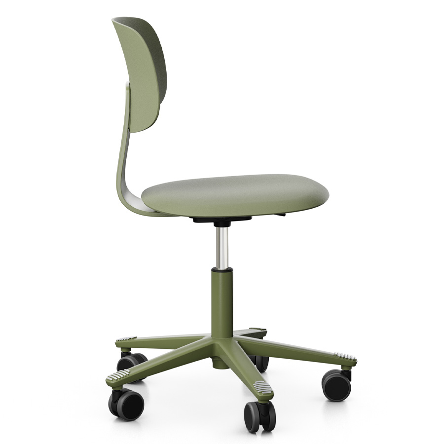 HAG Tion 2100 Bürostuhl Moss Grey - Sitz u. Rückenschale Kunststoff - Seitenansicht