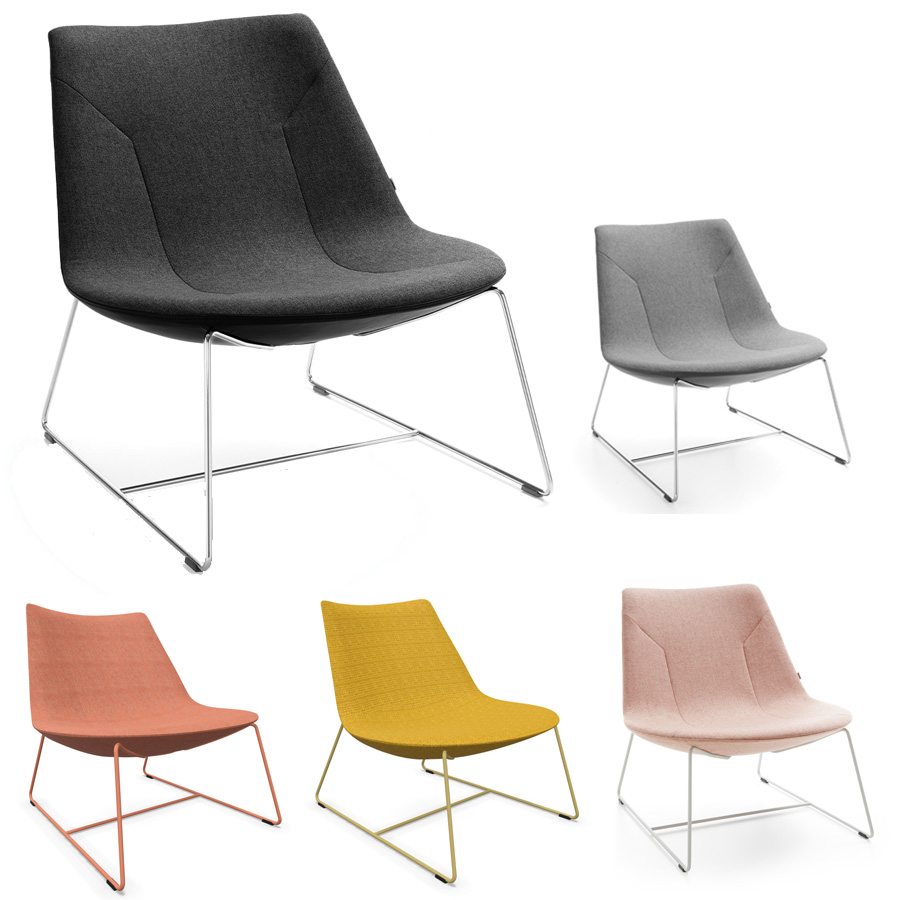 Profim Chic Lounge Sessel mit Kufengestell -