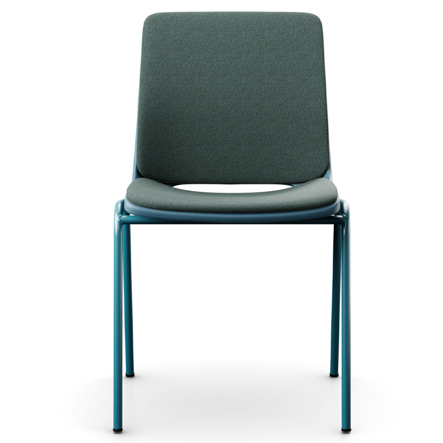 Profim Ana Sitz und Rücken gepolstert | Schale und Gestell teal-blue | Bezug Capture CPT6601