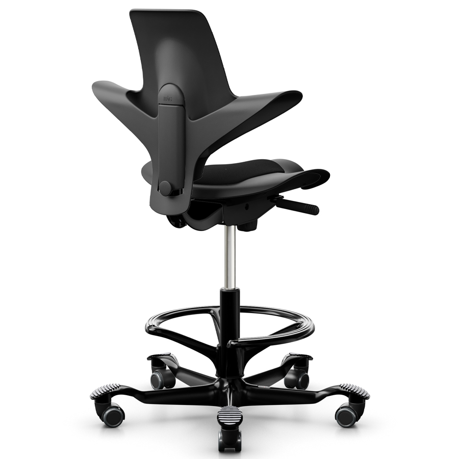 HAG CAPISCO PULS 8010  schwarz Stehhilfe mit Fußring schwarz - Rückansicht