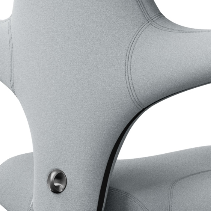 HAG Capisco 8106 hellgrau 094 mit weißem Gestell Detail