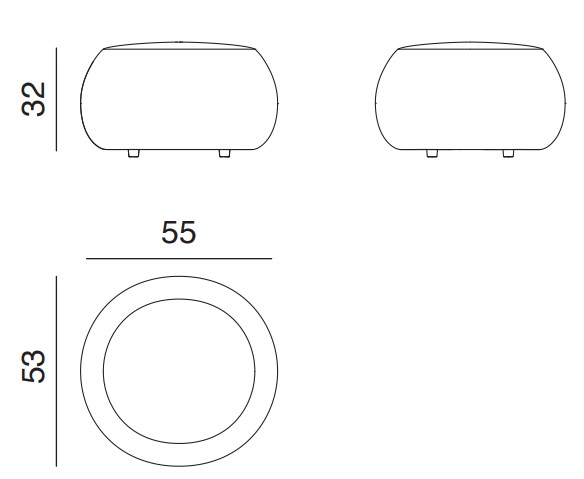 Arper-Pix-55-Abmessungen