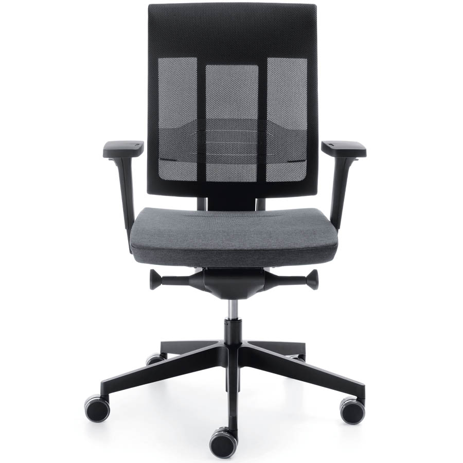 Profim Net 101 STL mit Netzrücken Runner und Polsterbezug Select in Schwarz - Fußkreuz Kunststoff schwarz