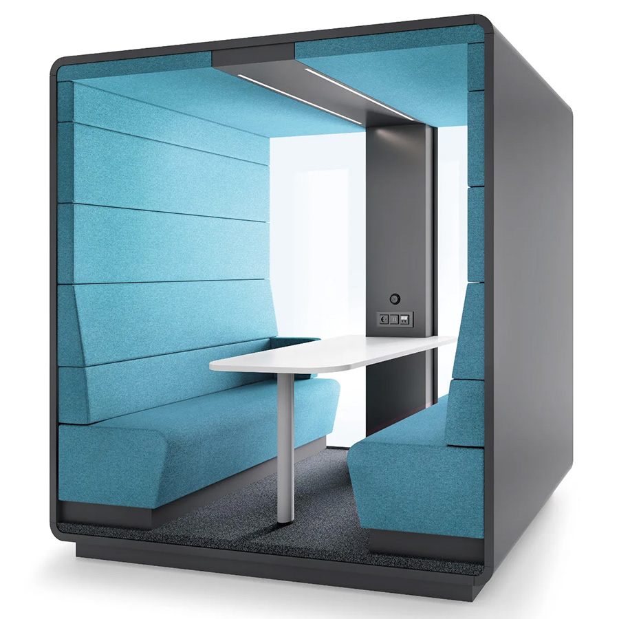 Hushoffice Hushmeet Open in Wool Emerald