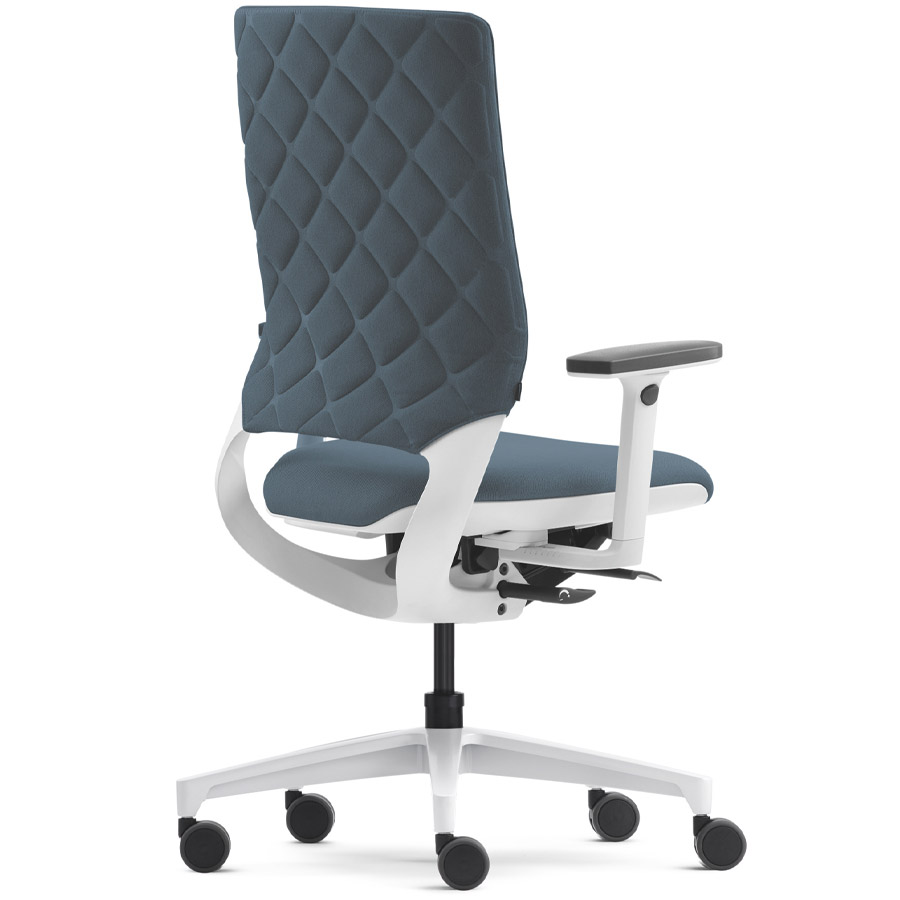 Klöber Mera Diamond weiß-grau Polster Cura onyx