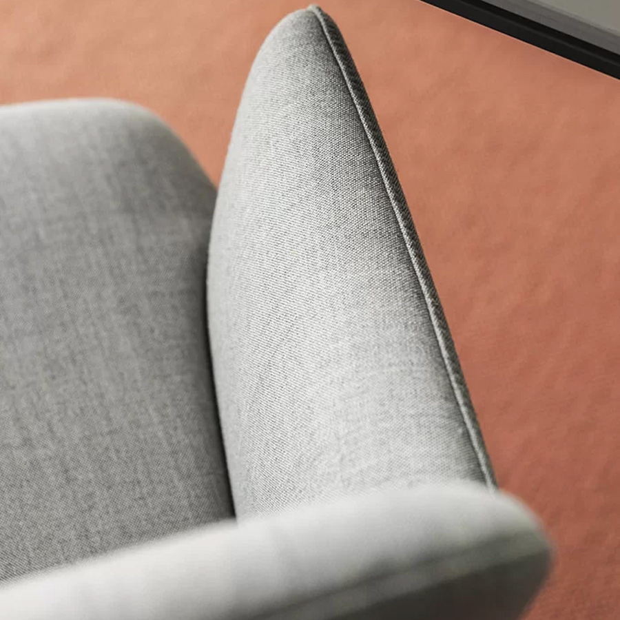 lapalma Foil S590 Gestell Esche schwarz gebeizt offenporig - Bezug Remix 0123 - Nahaufnahme