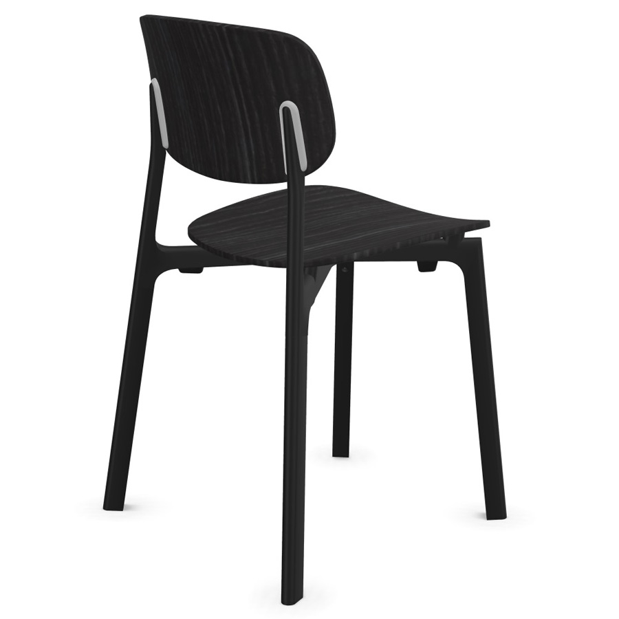 Kristalia COLANDER schwarze Eiche, schwarzes Gestell