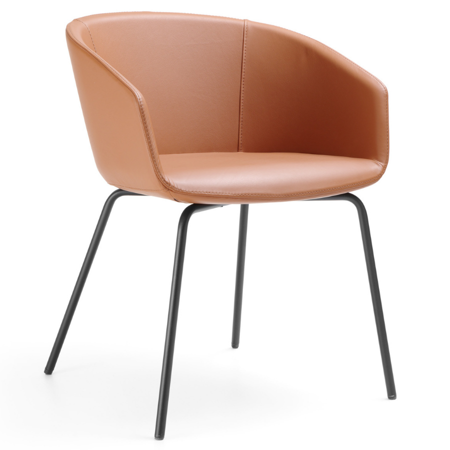 Bejot oxco small OX S 215 Konferenzstuhl Vierfußstuhl Leder