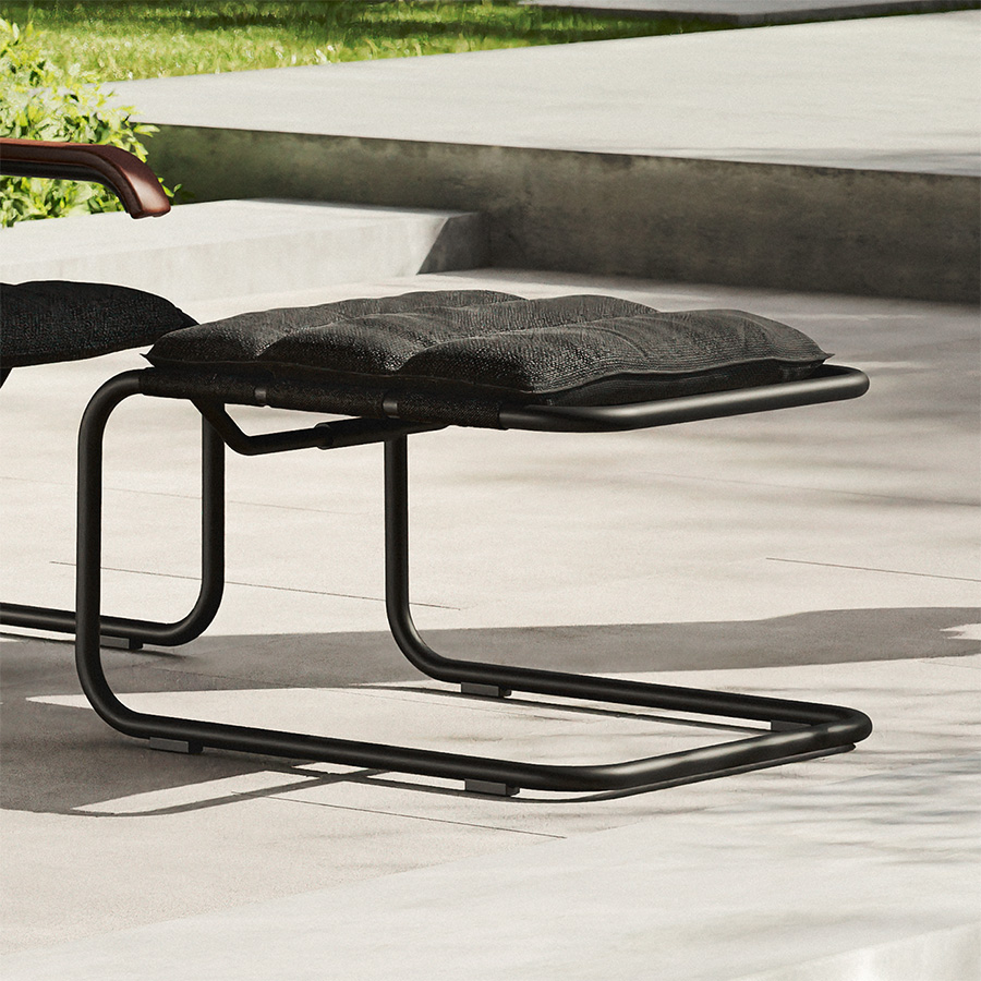 Thonet S 35 NH Hocker Kissenauflage anthrazit