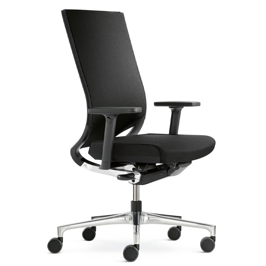 Klöber Duera (due98) 3D-Netzrücken mit Softpolsterauflage - schwarz