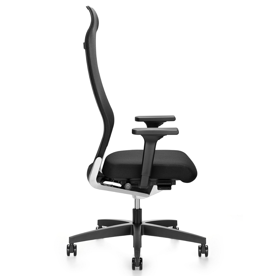 Züco Selvio E | Netzrücken | 3F Armlehnen | Hohe Rückenlehne mit integrierter Nackenstütze